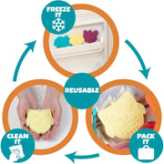 Bentology Reusable Hard Ice 3 Pack - Owl