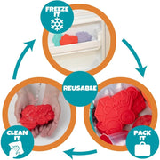 Bentology Reusable Hard Ice 3 Pack - Red Truck