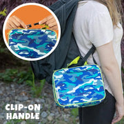 Bentology Insulated Reusable Lunch Bag Sleeve - Blue Camouflage