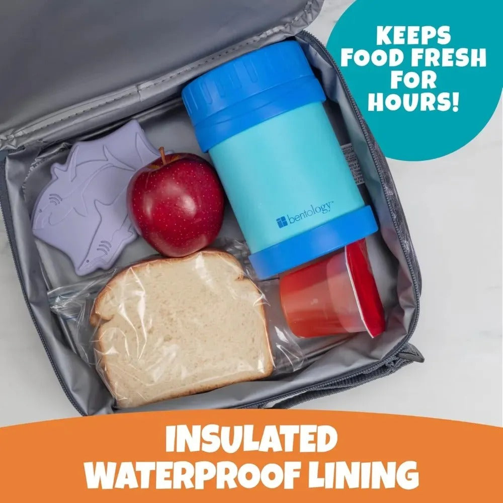 Bentology Insulated Reusable Lunch Bag Sleeve - Fish