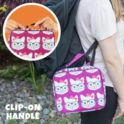 Bentology Insulated Reusable Lunch Bag Sleeve - Kitty Cat