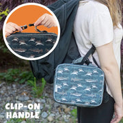 Bentology Insulated Reusable Lunch Bag Sleeve - Shark