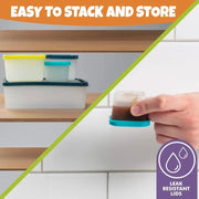 Bentology Bento Buddy with 4 Reusable Storage Meal Prep Containers -  Pink