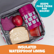 Bentology 3 in 1 Lunch Kit - Bag, Food Jar, Hard Ice Pack - Kitty Cat