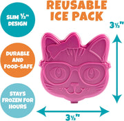 Bentology 3 in 1 Lunch Kit - Bag, Food Jar, Hard Ice Pack - Kitty Cat