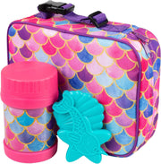 Bentology 3 in 1 Lunch Kit - Bag, Food Jar, Hard Ice Pack - Mermaid