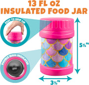 Bentology 3 in 1 Lunch Kit - Bag, Food Jar, Hard Ice Pack - Mermaid