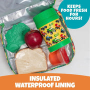 Bentology 3 in 1 Lunch Kit - Bag, Food Jar, Hard Ice Pack - Monster Truck