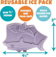 Bentology 3 in 1 Lunch Kit - Bag, Food Jar, Hard Ice Pack - Shark