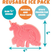 Bentology 3 in 1 Lunch Kit - Bag, Food Jar, Hard Ice Pack - Unicorn