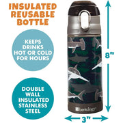 Bentology Reusable Insulated Water Bottle - Shark