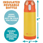 Bentology Reusable Insulated Water Bottle - Yellow