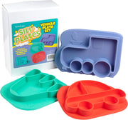 Bentology Silicone Non-Slip Feeding Plates - 3 Pack Transportation Vehicle