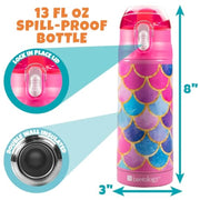 Bentology 3 in 1 Lunch Kit - Bag, Water Bottle, Hard Ice Pack - Mermaid