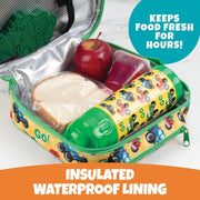 Bentology 3 in 1 Lunch Kit - Bag, Water Bottle, Hard Ice Pack - Monster Truck