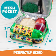 Bentology 3 in 1 Lunch Kit - Bag, Water Bottle, Hard Ice Pack - Monster Truck