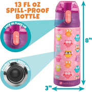 Bentology 3 in 1 Lunch Kit - Bag, Water Bottle, Hard Ice Pack - Owl